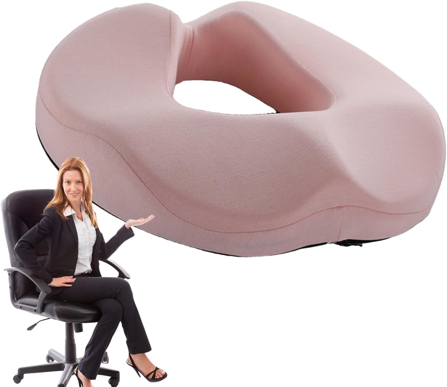 OrthoRelief™ Donut Seat Cushion – Pain Relief for Tailbone, Back & Spine