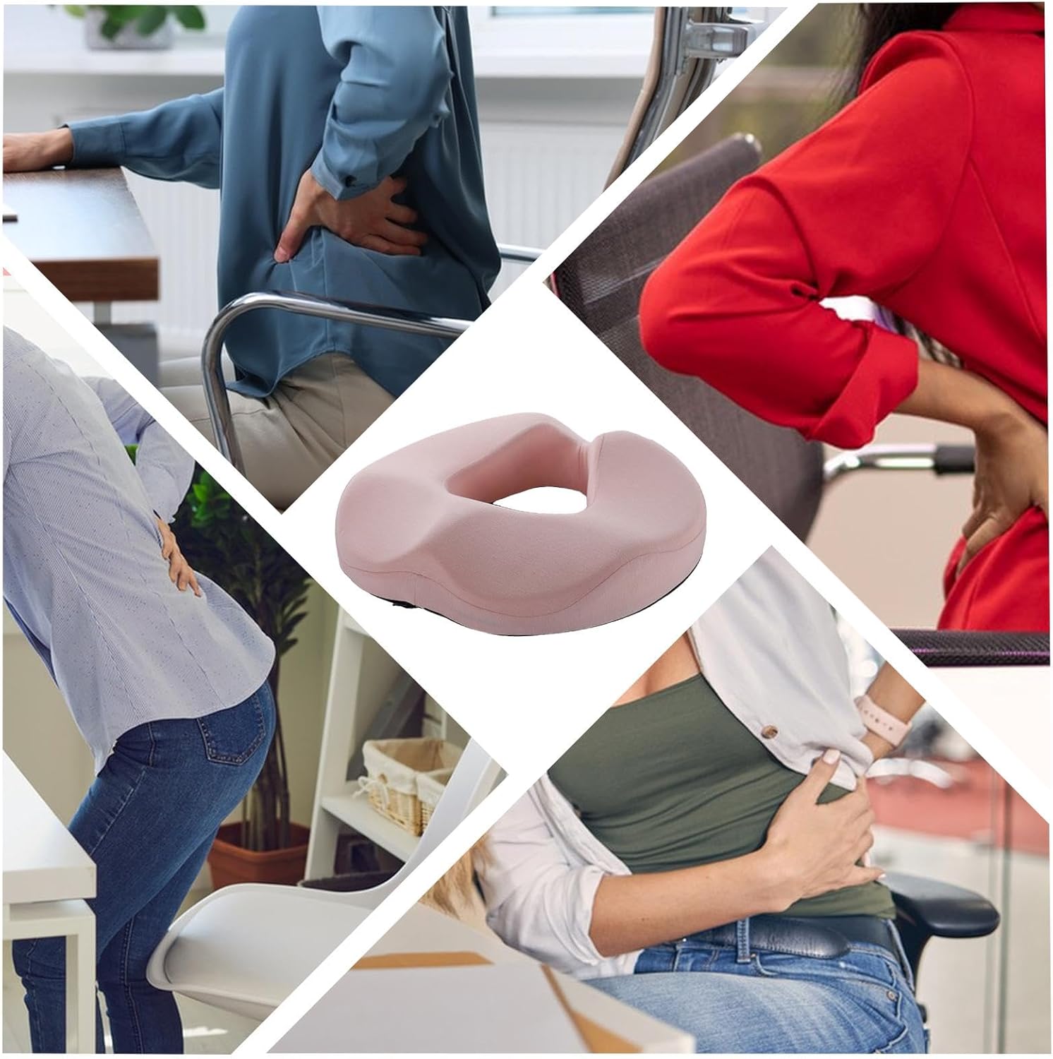 OrthoRelief™ Donut Seat Cushion – Pain Relief for Tailbone, Back & Spine
