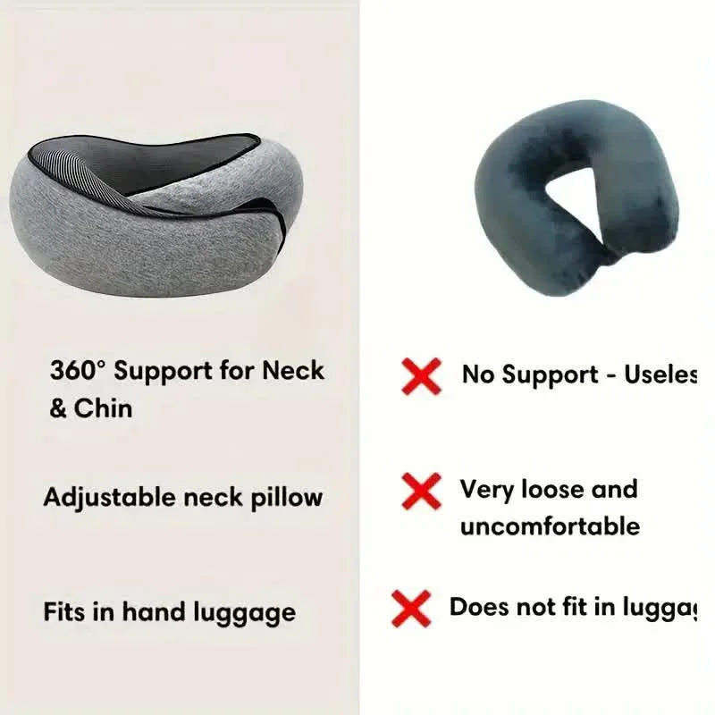 NeckEase™ Travel Pillow: The Ultimate Solution for Neck Comfort on the Go
