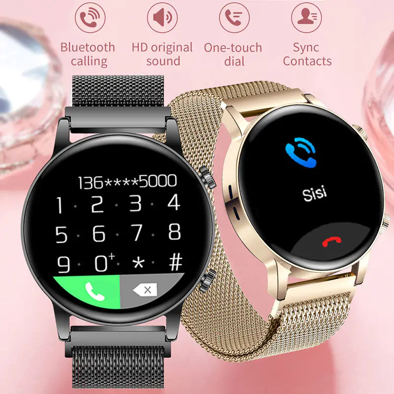 Bluetooth Smart Watch for Women with AMOLED Display