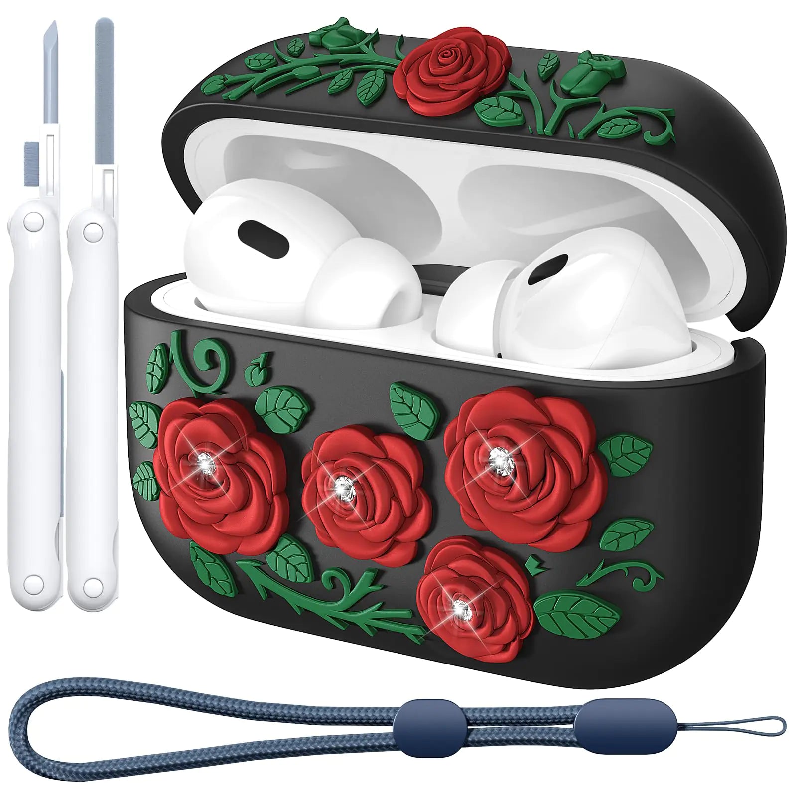 BloomBuds– 3D Rose AirPods Pro Case Set