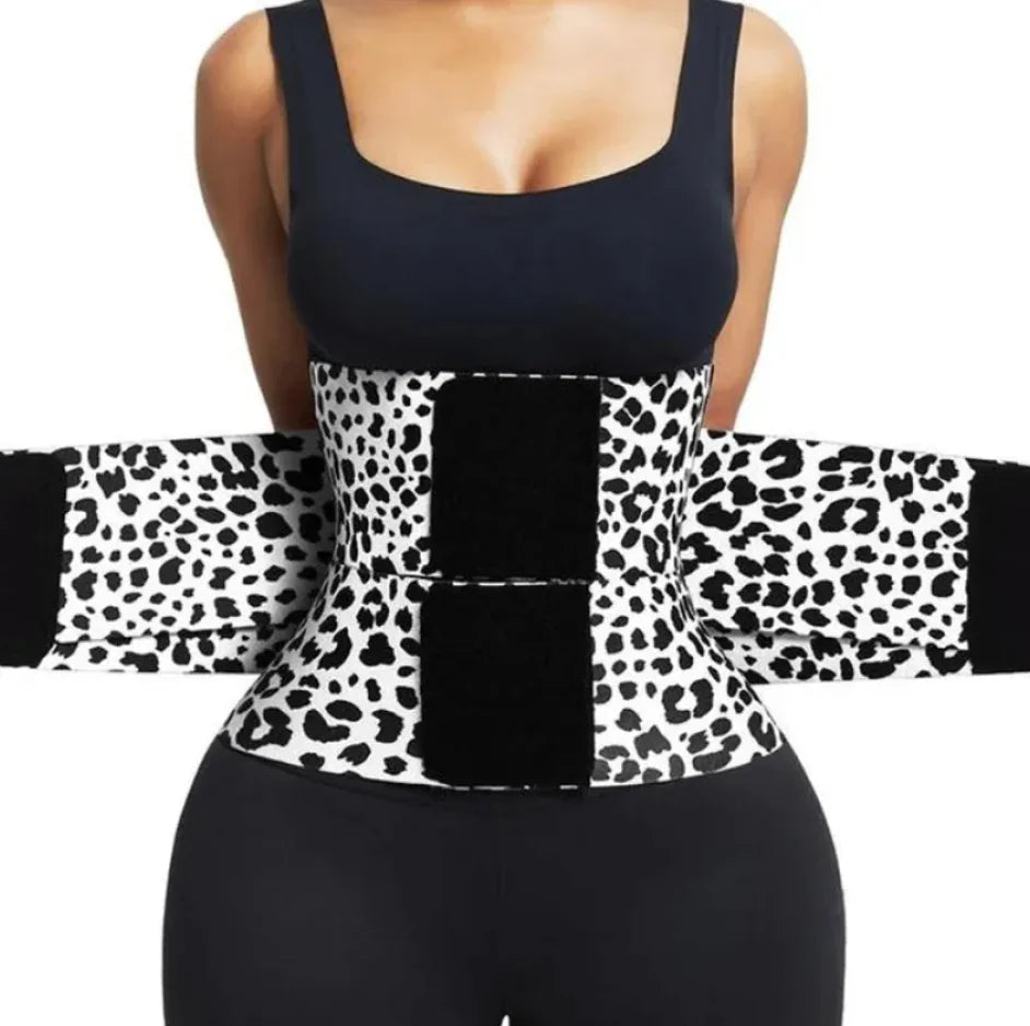 Leopard Print Sweat Waist Trainer