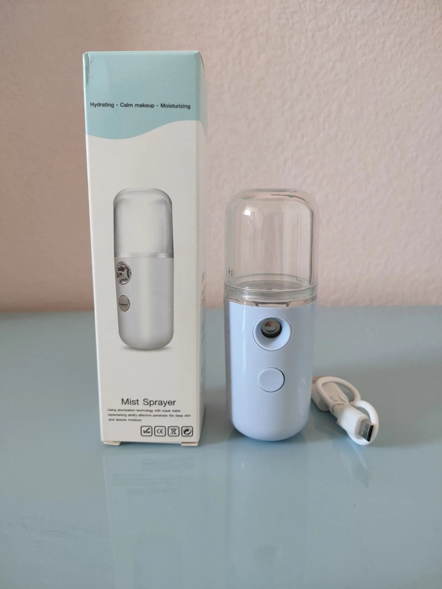 GlowMist™ – Portable Hydrating Facial Mist Sprayer