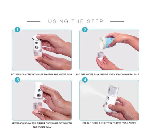 GlowMist™ – Portable Hydrating Facial Mist Sprayer