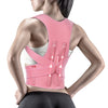 Frii Posture Corrector for Women and Man Back Brace Support straightener Shoulder Lumbar Adjustable Breathable Improve Posture Neck Pain Relief Pink（M）