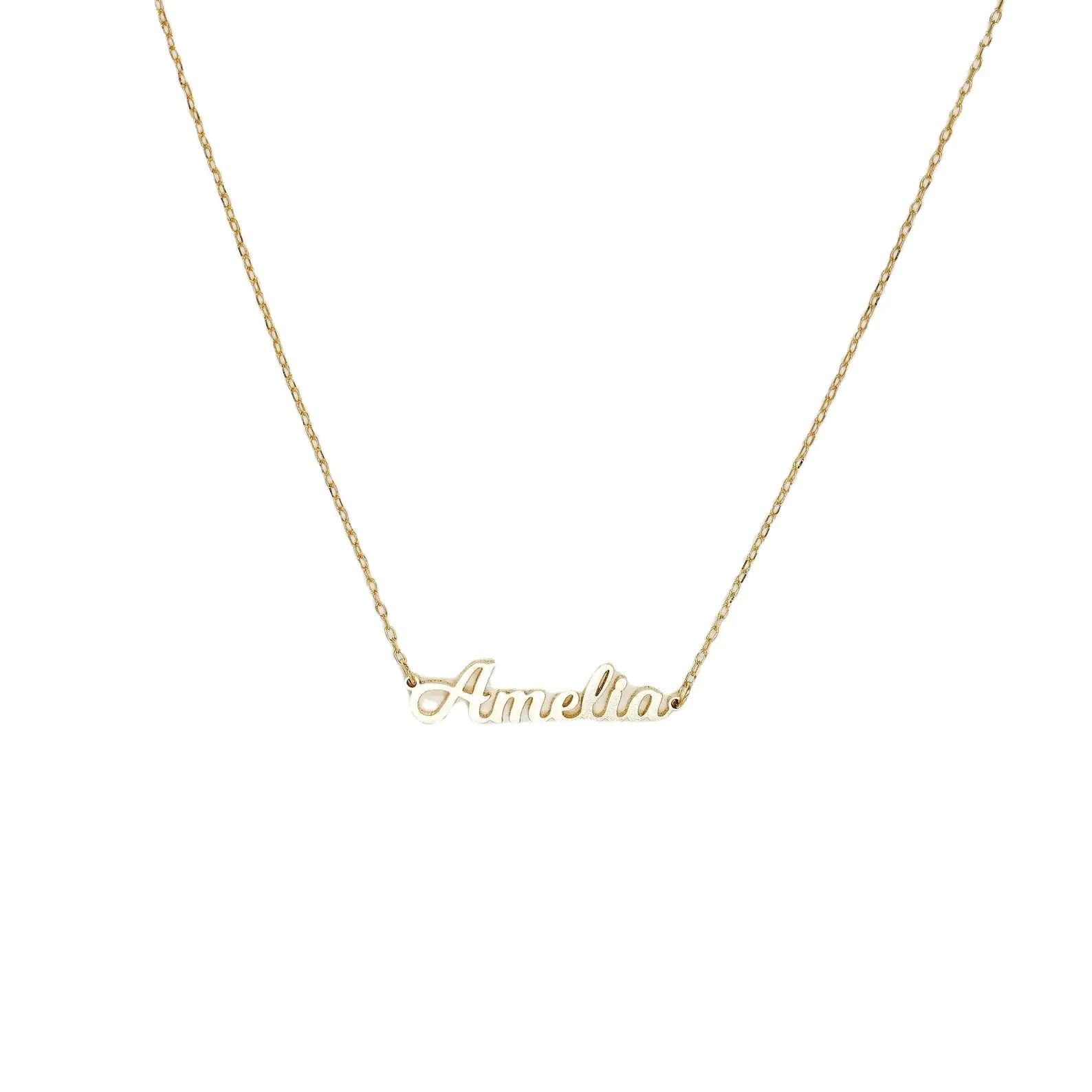 Custom Stainless Steel Name Necklace with Pendant